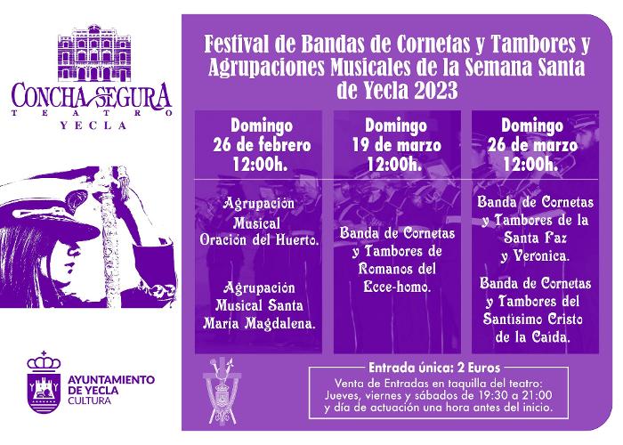 CUARESMA CULTURAL Y MSICA EN LA CUARESMA 2023 EN YECLA