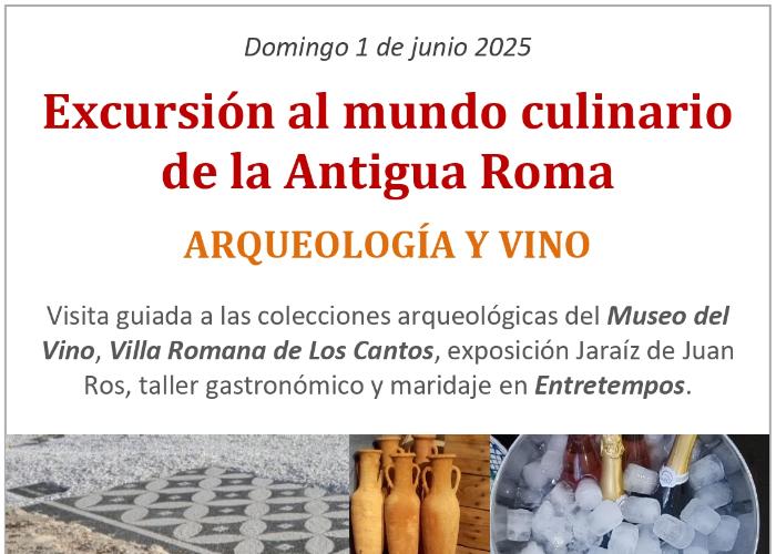 EXCURSIN AL MUNDO CULINARIO DE LA ANTIGUA ROMA