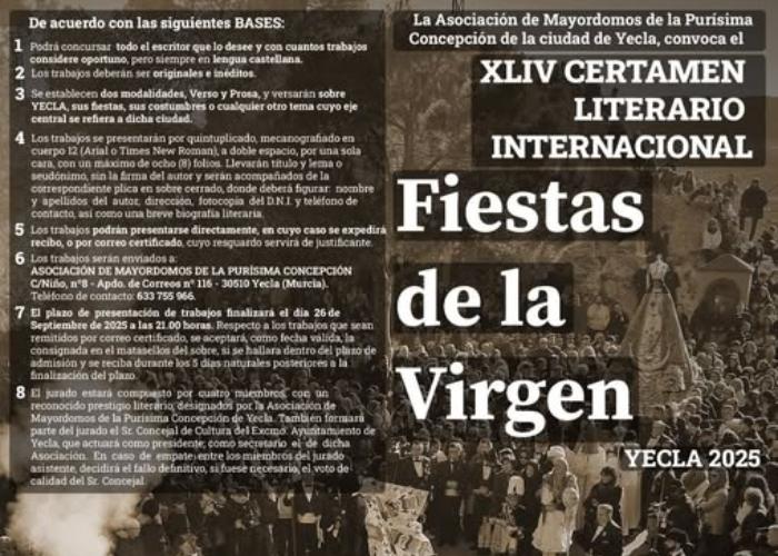 XLIV CERTAMEN LITERARIO FIESTAS DE LA VIRGEN 