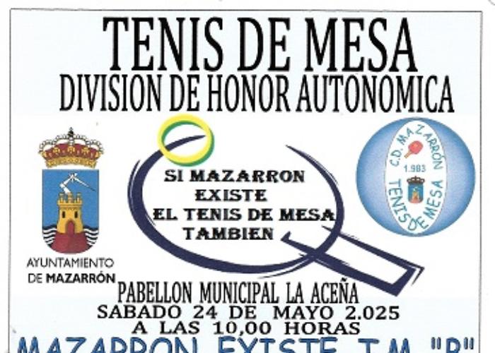 TENIS DE MESA. DIVISIN DE HONOR AUTONMICA