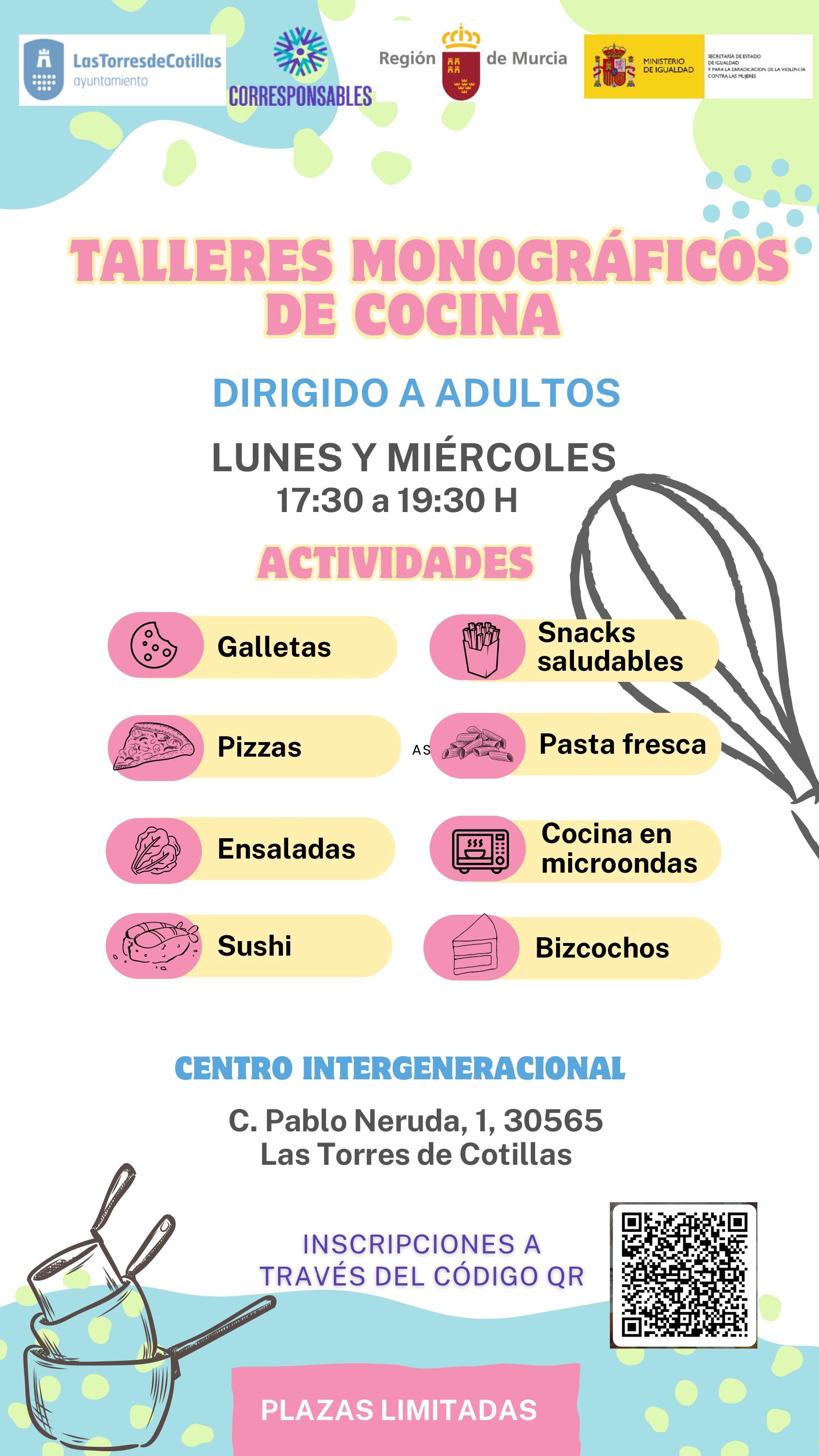 TALLERES MONOGRFICOS DE COCINA