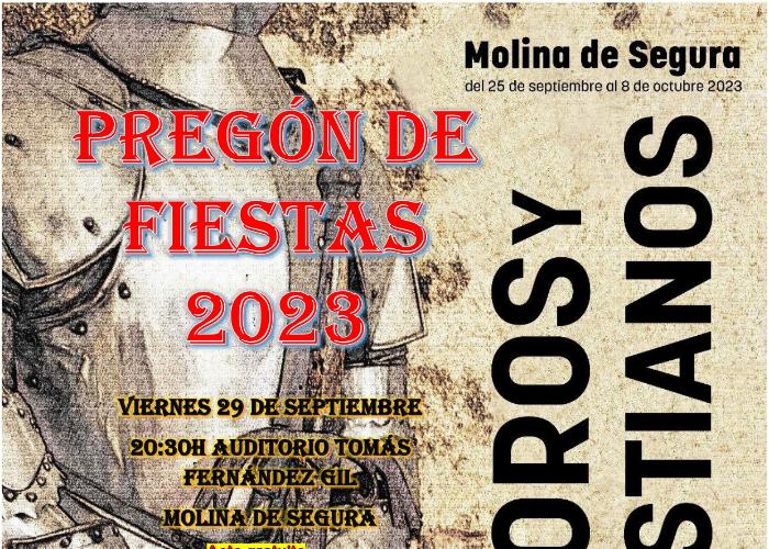 PREGÓN DE FIESTAS 2023. MOROS Y CRISTIANOS