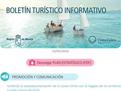 BOLETN TURSTICO INFORMATIVO. REGIN DE MURCIA