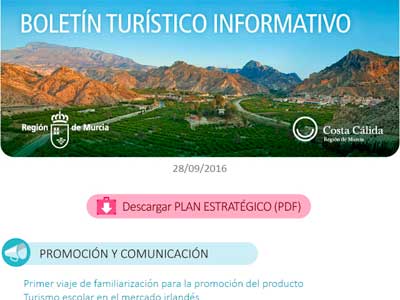 BOLETN TURSTICO INFORMATIVO. REGIN DE MURCIA