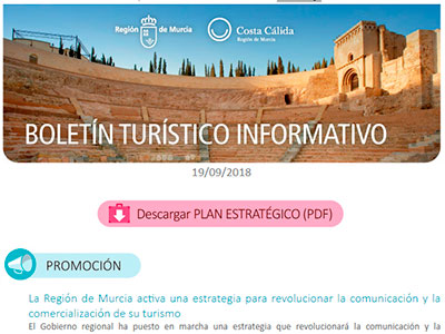 BOLETN TURSTICO INFORMATIVO. REGIN DE MURCIA