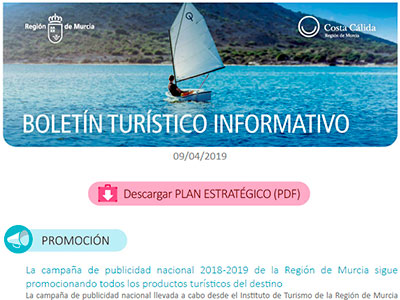 BOLETN TURSTICO INFORMATIVO. REGIN DE MURCIA