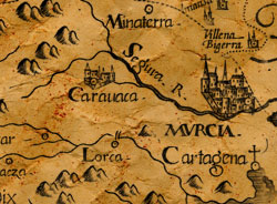Mapa antiguo de Caravaca