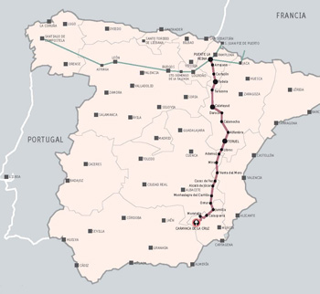 Mapa del Camino