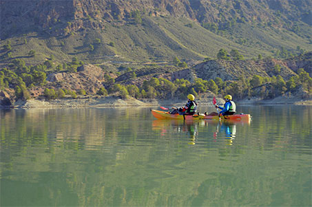 Kayak en el interior de la Regin