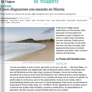 Cinco chapuzones con encanto en Murcia - El Viajero. El País