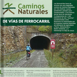 Caminos Naturales de vas de ferrocarril-Grandes Espacios