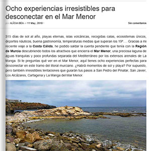 Ocho experiencias irresistibles para desconectar en el Mar Menor-Objetivo Viajar