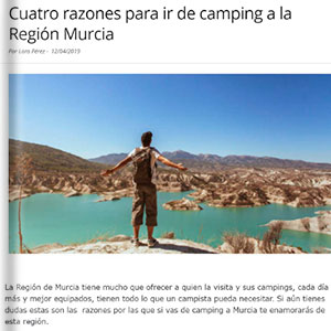 Cuatro razones para ir de camping a la Región de Murcia - campingsalon