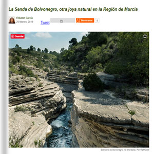 La Senda Bolvonegro, otra joya natural en la Región de Murcia - escapadarural.com