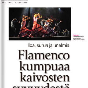 Flamenco kumpuaa kaivosten syvyydest